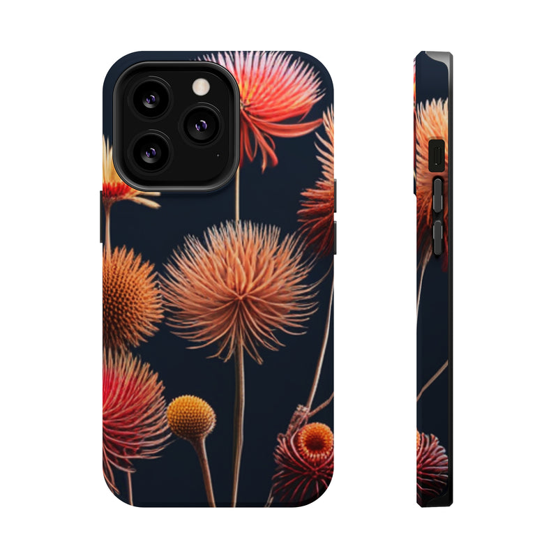 Dry Flowers With A Black Background MagSafe Tough Cases 14 and 13