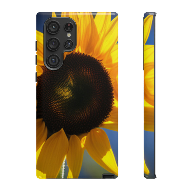 Sunflower Tough Cases  All iPhone 15, 14, 13, 12, 11, X, 8 , Google Pixel 7, 6, 5, Samsung Galaxy 23, 22, 21, 20, 10