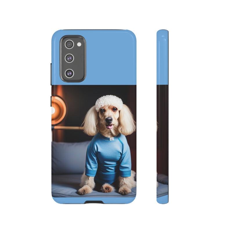 Blue Boy Poodle Tough Cases. All iPhone 15, 14, 13, 12, 11, X, 8 , Google Pixel 7, 6, 5, Samsung Galaxy 23, 22, 21, 20, 10