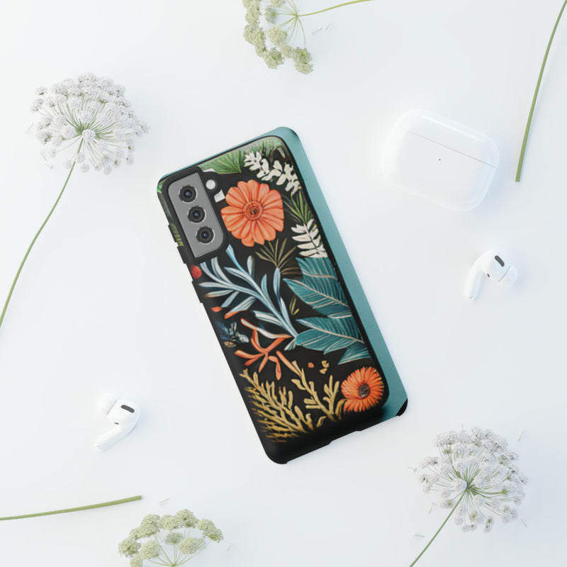 Wild Flowers Tough Cases All iPhone 15, 14, 13, 12, 11, X, 8 , Google Pixel 7, 6, 5, Samsung Galaxy 23, 22, 21, 20, 10