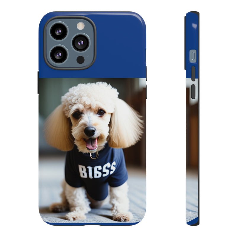 Bigss In Blue Tough Cases. All iPhone 15, 14, 13, 12, 11, X, 8 , Google Pixel 7, 6, 5, Samsung Galaxy 23, 22, 21, 20, 10