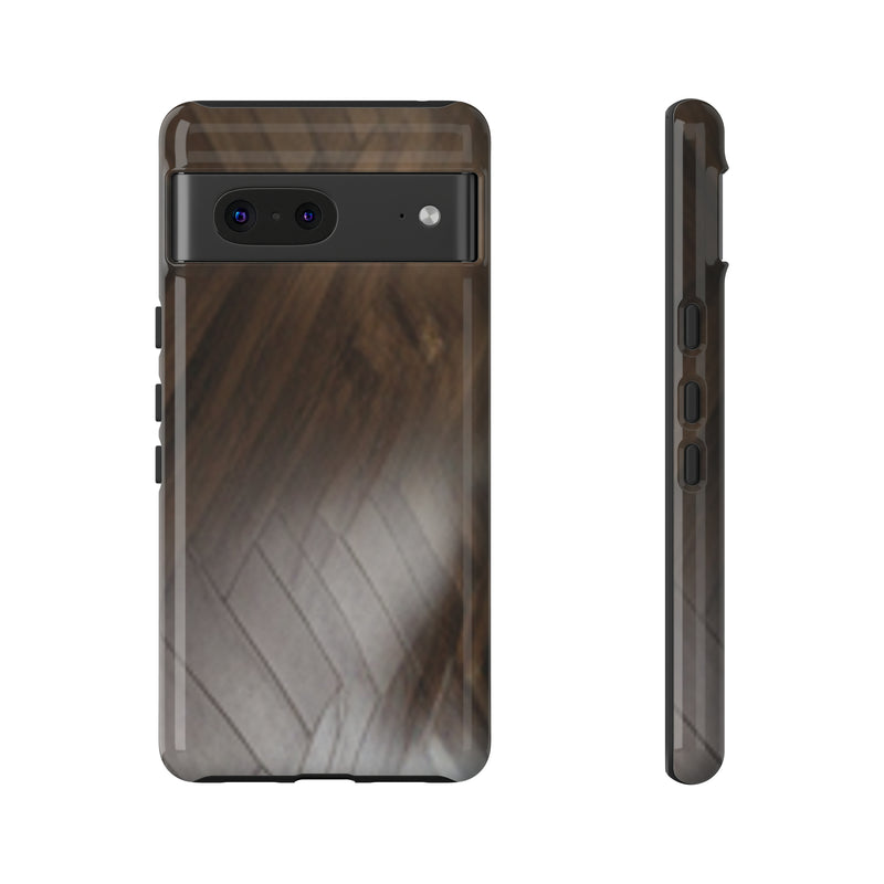 Shine Brown Floor Tough Cases. All iPhone 15, 14, 13, 12, 11, X, 8 , Google Pixel 7, 6, 5, Samsung Galaxy 23, 22, 21, 20, 10