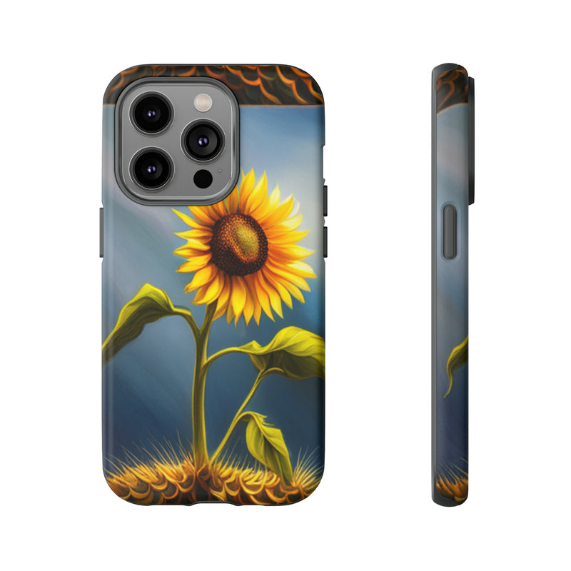 Sunflower In A Shelf Tough Cases  All iPhone 15, 14, 13, 12, 11, X, 8 , Google Pixel 7, 6, 5, Samsung Galaxy 23, 22, 21, 20, 10