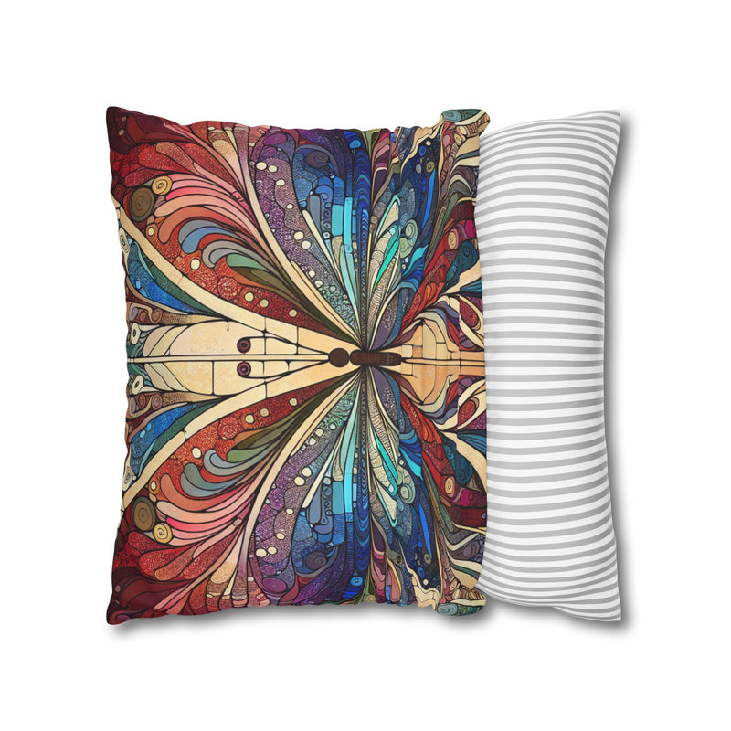 Spun Polyester Square Pillowcase