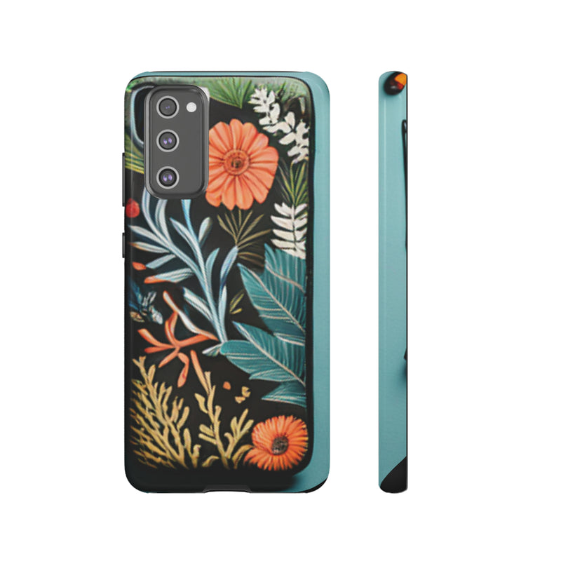 Wild Flowers Tough Cases All iPhone 15, 14, 13, 12, 11, X, 8 , Google Pixel 7, 6, 5, Samsung Galaxy 23, 22, 21, 20, 10