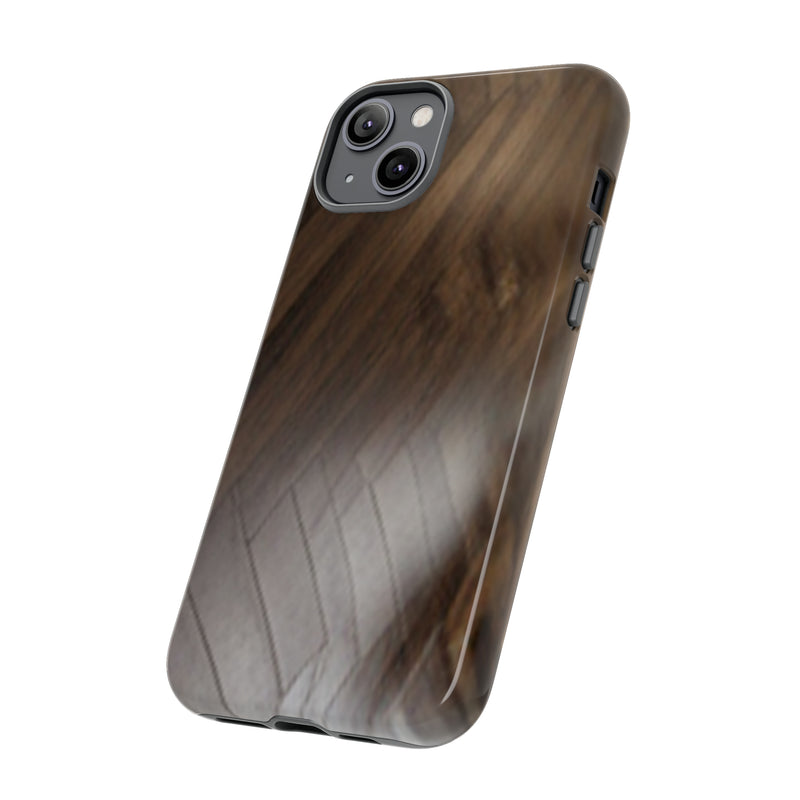 Shine Brown Floor Tough Cases. All iPhone 15, 14, 13, 12, 11, X, 8 , Google Pixel 7, 6, 5, Samsung Galaxy 23, 22, 21, 20, 10