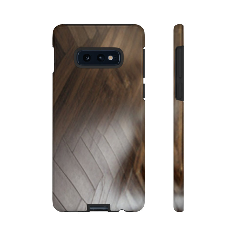 Shine Brown Floor Tough Cases. All iPhone 15, 14, 13, 12, 11, X, 8 , Google Pixel 7, 6, 5, Samsung Galaxy 23, 22, 21, 20, 10