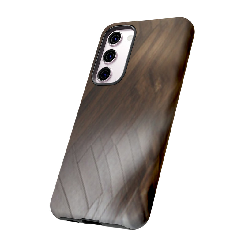 Shine Brown Floor Tough Cases. All iPhone 15, 14, 13, 12, 11, X, 8 , Google Pixel 7, 6, 5, Samsung Galaxy 23, 22, 21, 20, 10