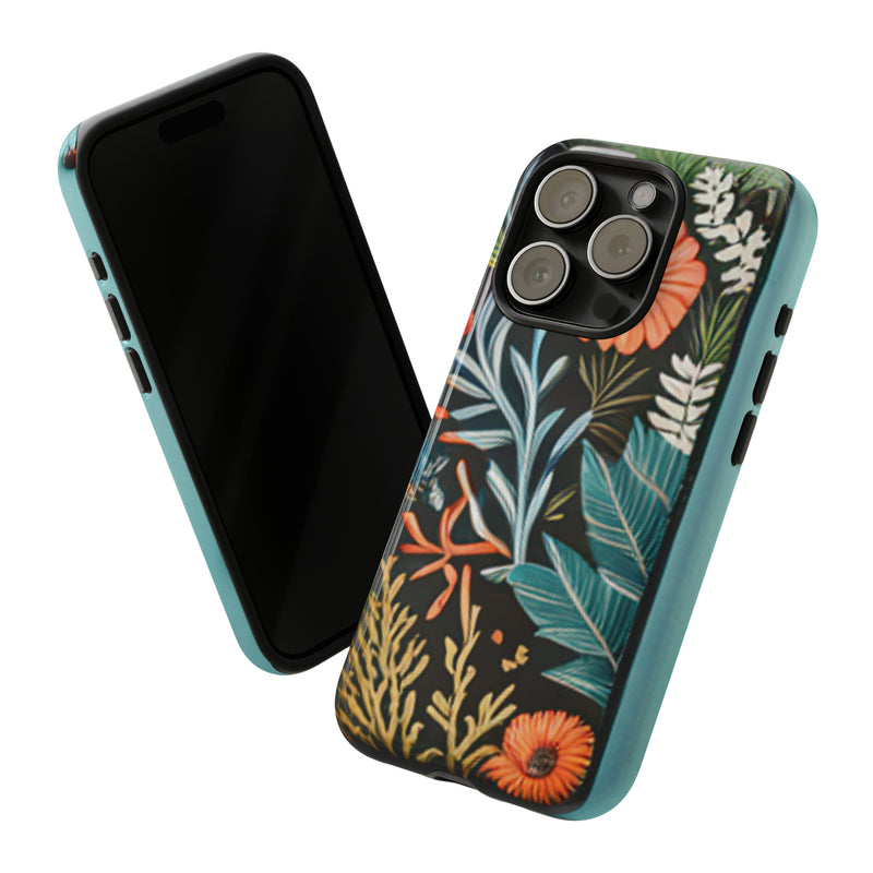 Wild Flowers Tough Cases All iPhone 15, 14, 13, 12, 11, X, 8 , Google Pixel 7, 6, 5, Samsung Galaxy 23, 22, 21, 20, 10