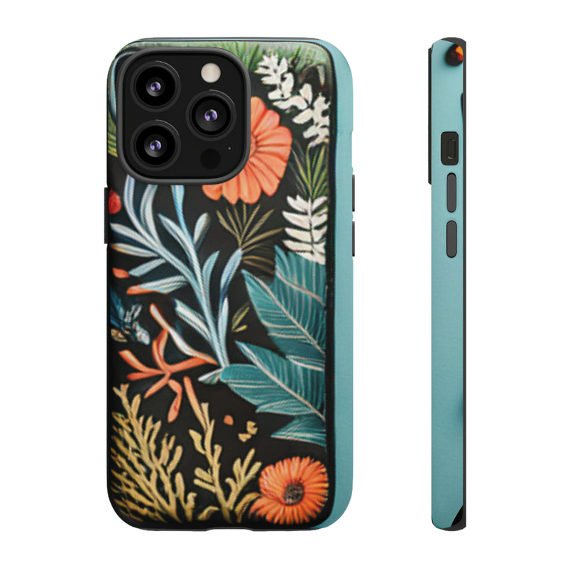 Wild Flowers Tough Cases All iPhone 15, 14, 13, 12, 11, X, 8 , Google Pixel 7, 6, 5, Samsung Galaxy 23, 22, 21, 20, 10