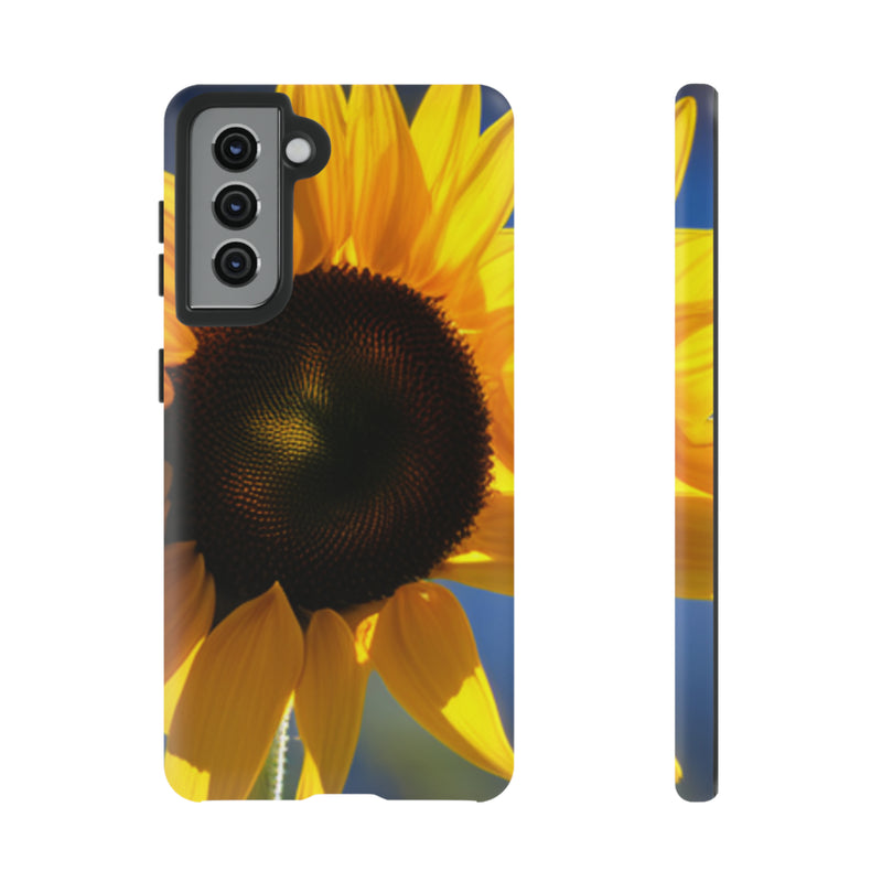 Sunflower Tough Cases  All iPhone 15, 14, 13, 12, 11, X, 8 , Google Pixel 7, 6, 5, Samsung Galaxy 23, 22, 21, 20, 10