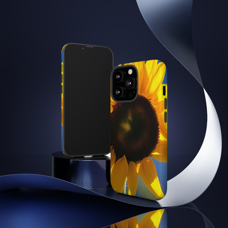 Sunflower Tough Cases  All iPhone 15, 14, 13, 12, 11, X, 8 , Google Pixel 7, 6, 5, Samsung Galaxy 23, 22, 21, 20, 10