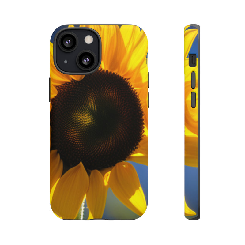 Sunflower Tough Cases  All iPhone 15, 14, 13, 12, 11, X, 8 , Google Pixel 7, 6, 5, Samsung Galaxy 23, 22, 21, 20, 10