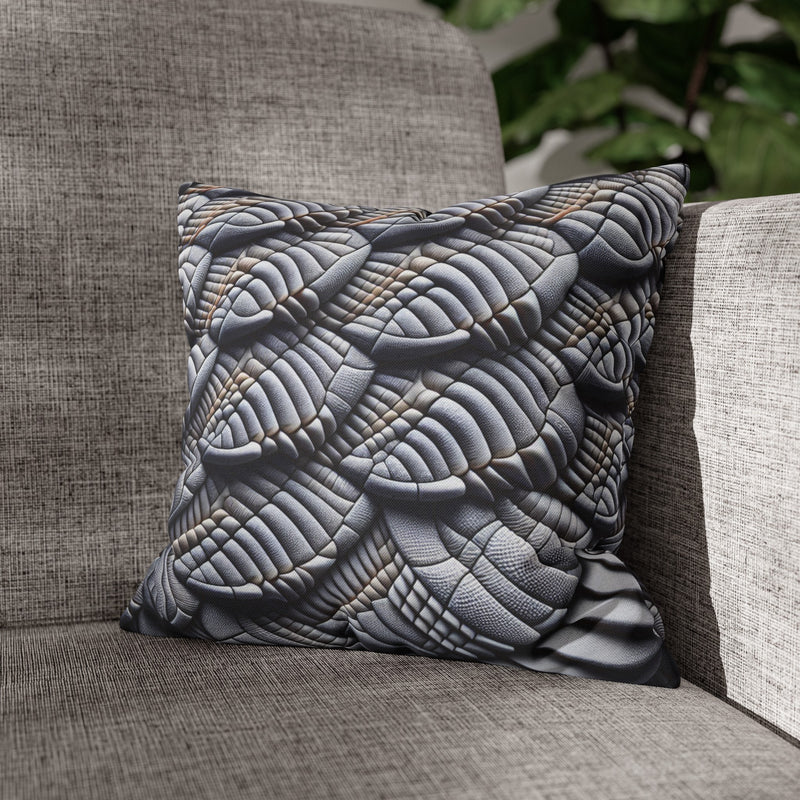 Spun Polyester Square Pillowcase