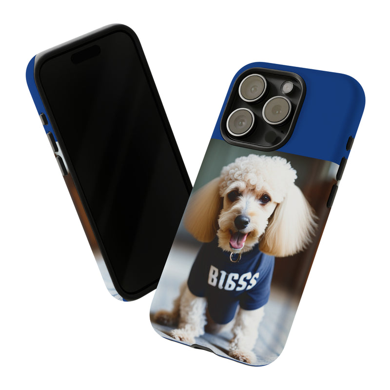 Bigss In Blue Tough Cases. All iPhone 15, 14, 13, 12, 11, X, 8 , Google Pixel 7, 6, 5, Samsung Galaxy 23, 22, 21, 20, 10