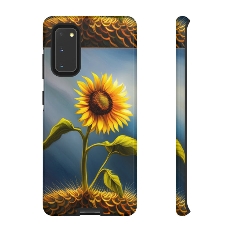 Sunflower In A Shelf Tough Cases  All iPhone 15, 14, 13, 12, 11, X, 8 , Google Pixel 7, 6, 5, Samsung Galaxy 23, 22, 21, 20, 10