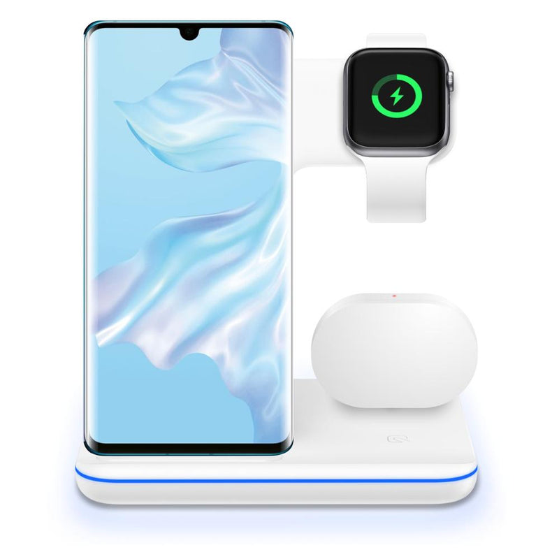 Mobile Phone Wireless Charger Stand Watch Earphone Wireless Charger 3 In 1 Wireless Charger Stand