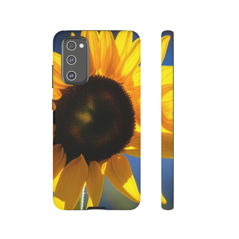 Sunflower Tough Cases  All iPhone 15, 14, 13, 12, 11, X, 8 , Google Pixel 7, 6, 5, Samsung Galaxy 23, 22, 21, 20, 10