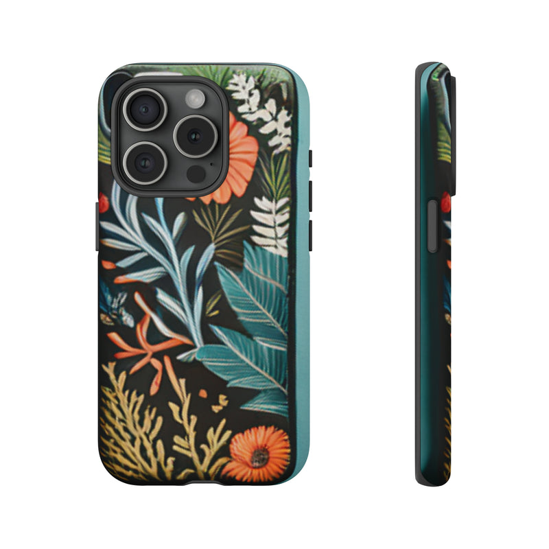 Wild Flowers Tough Cases All iPhone 15, 14, 13, 12, 11, X, 8 , Google Pixel 7, 6, 5, Samsung Galaxy 23, 22, 21, 20, 10