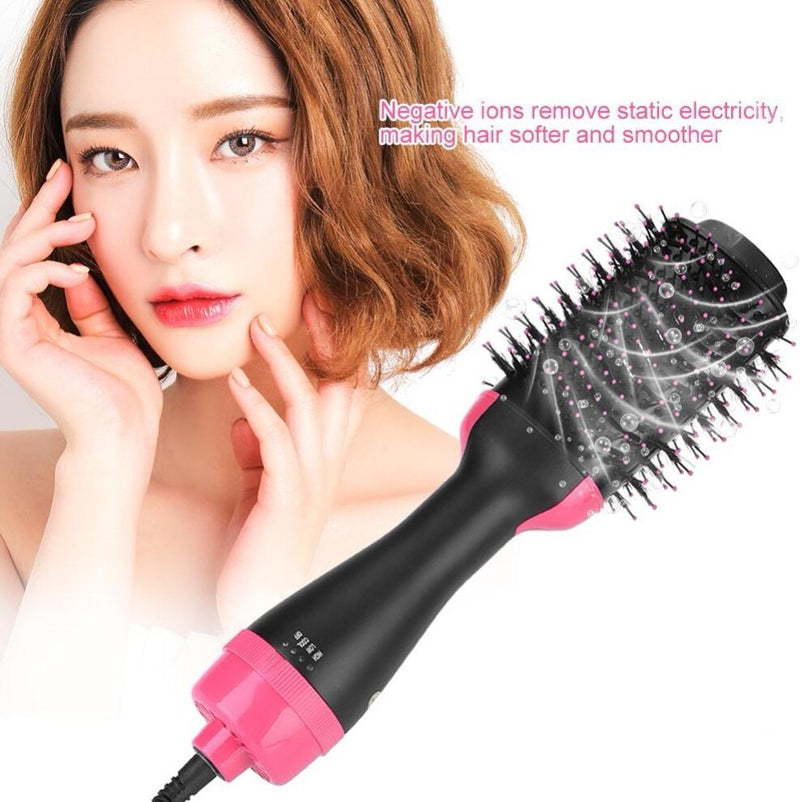 Electric Hair Dryer Comb Multifunctional Comb Straightener Hair Curling