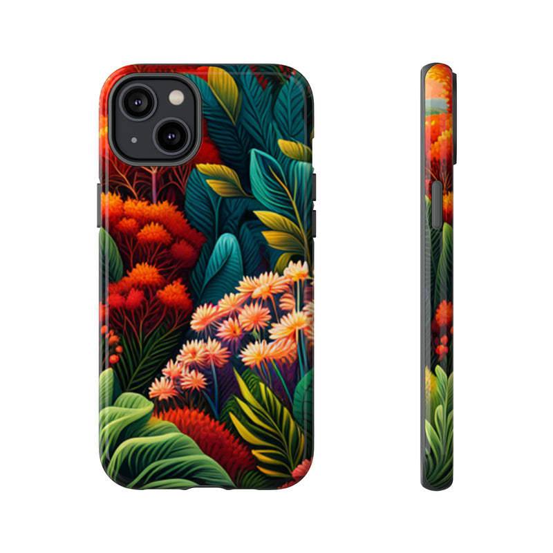 Vibrant Floresta Tough Cases For  All iPhone 15, 14, 13, 12, 11, X, 8 , Google Pixel 7, 6, 5, Samsung Galaxy 23, 22, 21, 20, 10