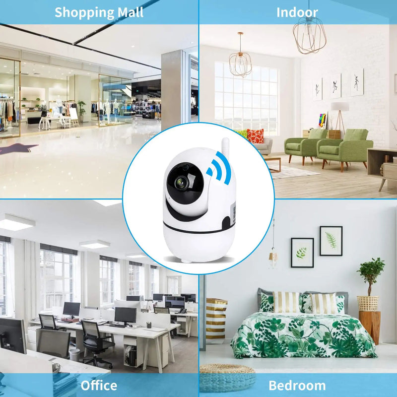 Mini Camera - Baby Monitor With Camera And Audio IP Wireless 3D Tracking Mini Camera 2MP HD 1080P