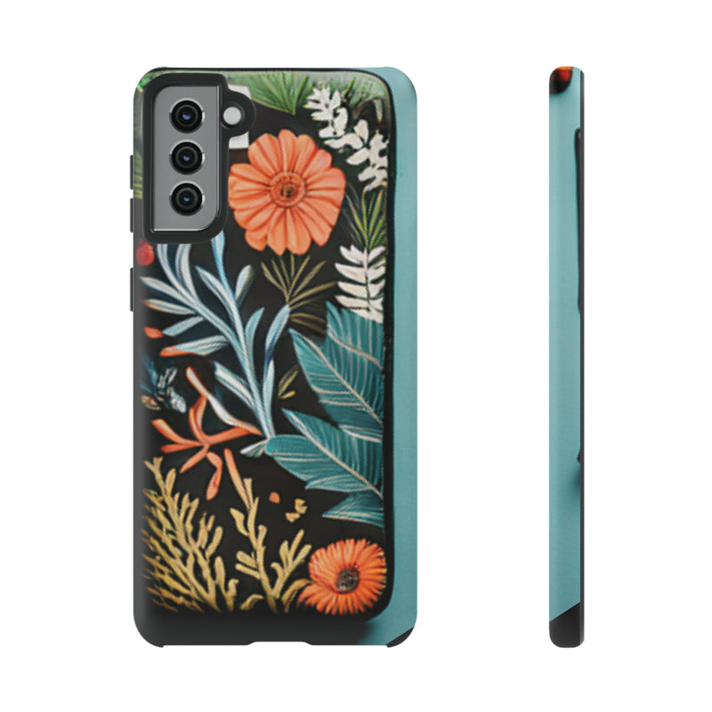 Wild Flowers Tough Cases All iPhone 15, 14, 13, 12, 11, X, 8 , Google Pixel 7, 6, 5, Samsung Galaxy 23, 22, 21, 20, 10