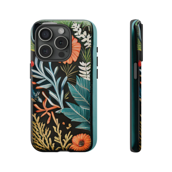 Wild Flowers Tough Cases All iPhone 15, 14, 13, 12, 11, X, 8 , Google Pixel 7, 6, 5, Samsung Galaxy 23, 22, 21, 20, 10