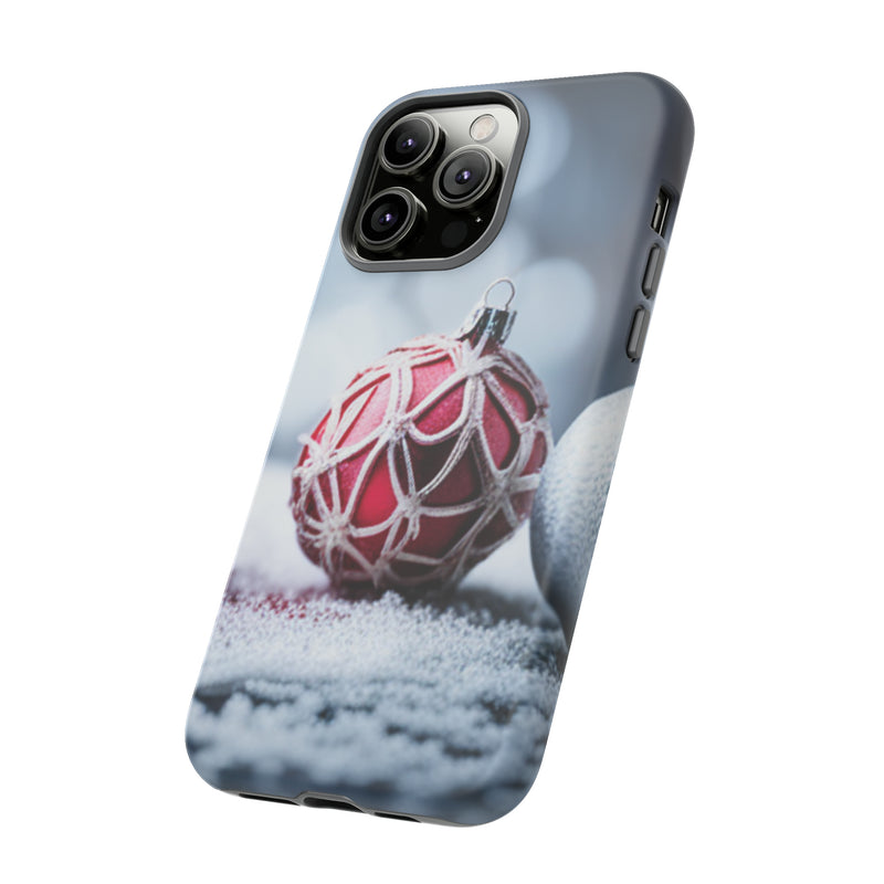 Christmas Red Ornament For  All iPhone 15, 14, 13, 12, 11, X, 8 , Google Pixel 7, 6, 5, Samsung Galaxy 23, 22, 21, 20, 10