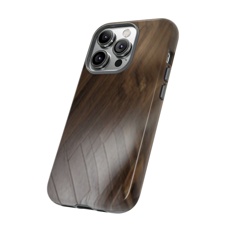 Shine Brown Floor Tough Cases. All iPhone 15, 14, 13, 12, 11, X, 8 , Google Pixel 7, 6, 5, Samsung Galaxy 23, 22, 21, 20, 10