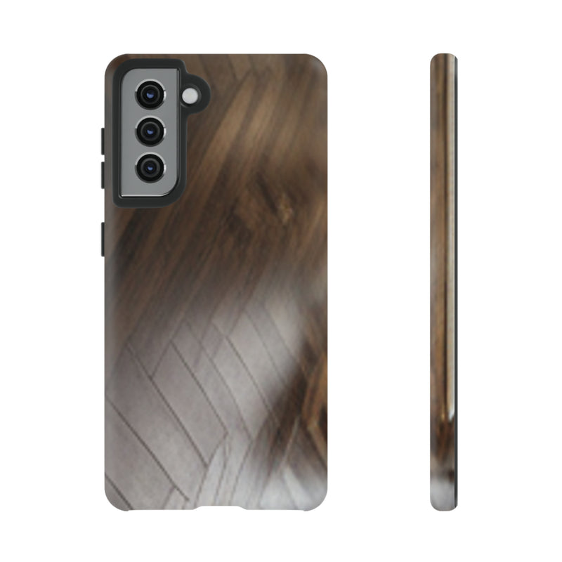 Shine Brown Floor Tough Cases. All iPhone 15, 14, 13, 12, 11, X, 8 , Google Pixel 7, 6, 5, Samsung Galaxy 23, 22, 21, 20, 10