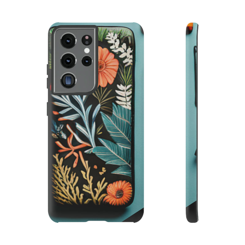 Wild Flowers Tough Cases All iPhone 15, 14, 13, 12, 11, X, 8 , Google Pixel 7, 6, 5, Samsung Galaxy 23, 22, 21, 20, 10