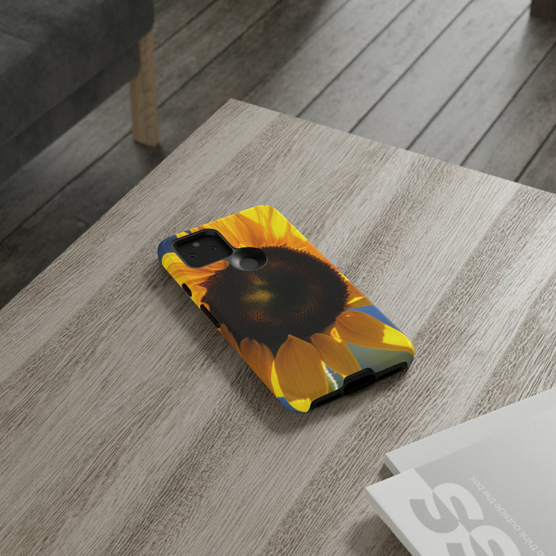 Sunflower Tough Cases  All iPhone 15, 14, 13, 12, 11, X, 8 , Google Pixel 7, 6, 5, Samsung Galaxy 23, 22, 21, 20, 10