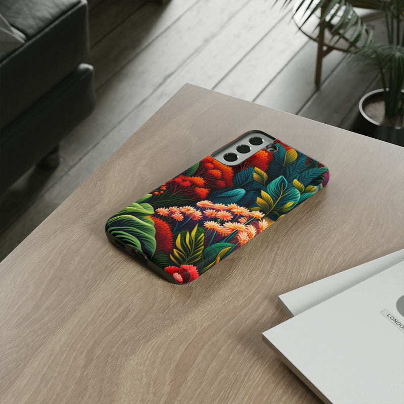 Vibrant Floresta Tough Cases For  All iPhone 15, 14, 13, 12, 11, X, 8 , Google Pixel 7, 6, 5, Samsung Galaxy 23, 22, 21, 20, 10