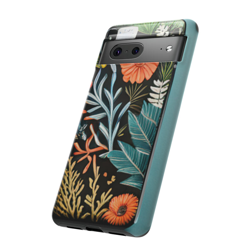 Wild Flowers Tough Cases All iPhone 15, 14, 13, 12, 11, X, 8 , Google Pixel 7, 6, 5, Samsung Galaxy 23, 22, 21, 20, 10