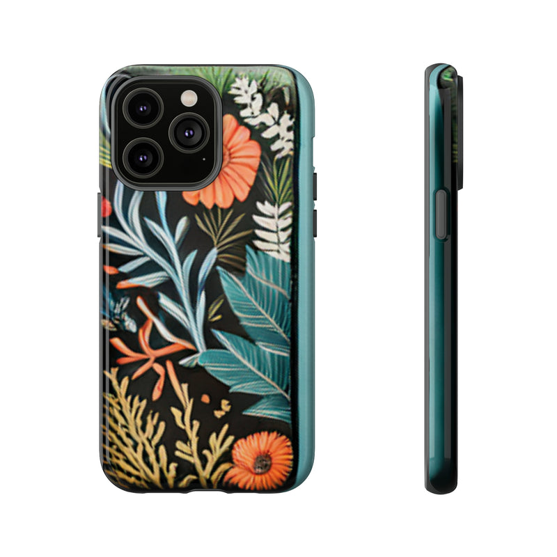 Wild Flowers Tough Cases All iPhone 15, 14, 13, 12, 11, X, 8 , Google Pixel 7, 6, 5, Samsung Galaxy 23, 22, 21, 20, 10