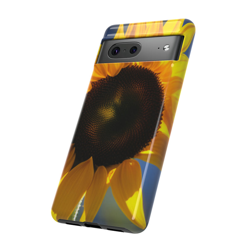 Sunflower Tough Cases  All iPhone 15, 14, 13, 12, 11, X, 8 , Google Pixel 7, 6, 5, Samsung Galaxy 23, 22, 21, 20, 10