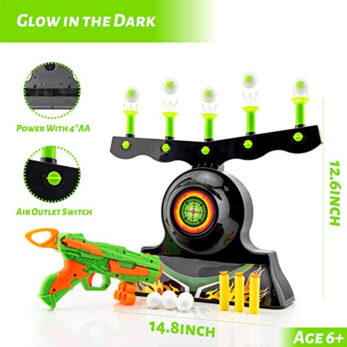 Shooting Target Game Box For All Shooting Targets for Nerf Guns Shooting Game Glow in The Dark Floating Ball Target Practice Toys for Kids Boys