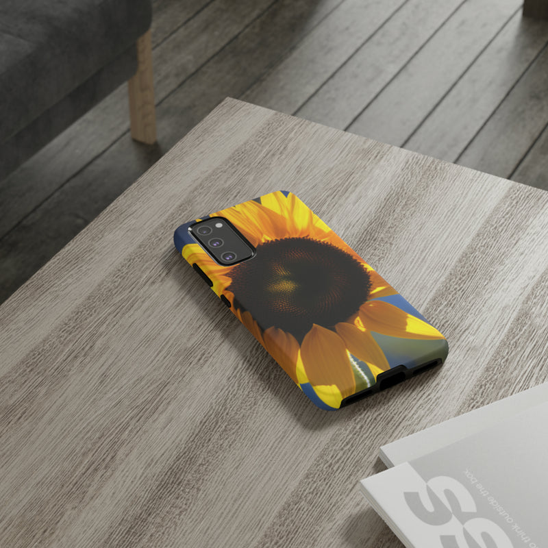 Sunflower Tough Cases  All iPhone 15, 14, 13, 12, 11, X, 8 , Google Pixel 7, 6, 5, Samsung Galaxy 23, 22, 21, 20, 10