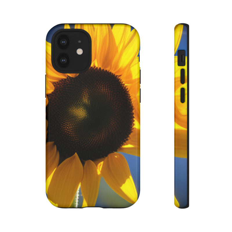 Sunflower Tough Cases  All iPhone 15, 14, 13, 12, 11, X, 8 , Google Pixel 7, 6, 5, Samsung Galaxy 23, 22, 21, 20, 10