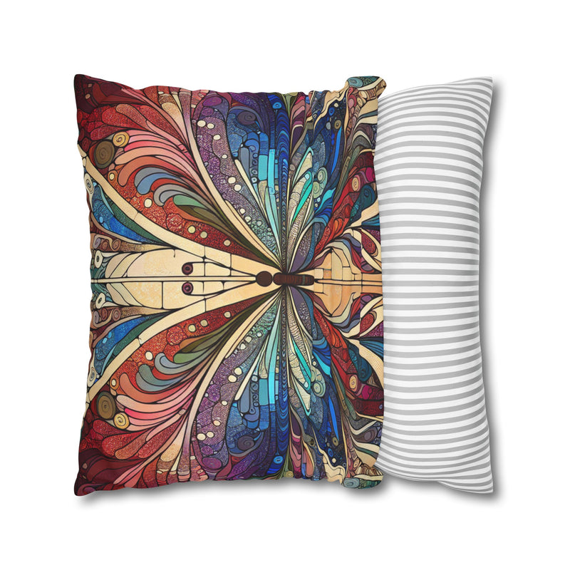 Spun Polyester Square Pillowcase