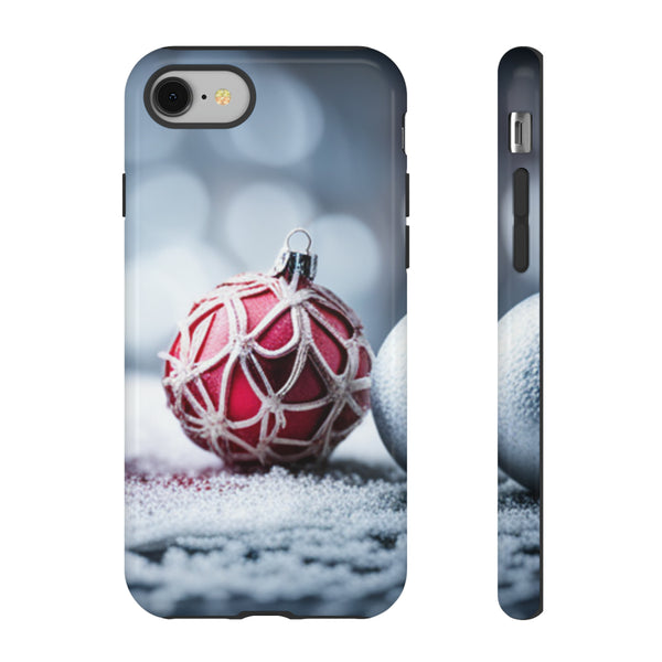 Christmas Red Ornament For  All iPhone 15, 14, 13, 12, 11, X, 8 , Google Pixel 7, 6, 5, Samsung Galaxy 23, 22, 21, 20, 10