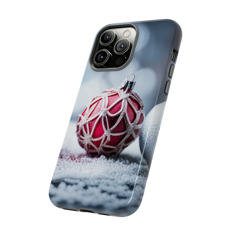 Christmas Red Ornament For  All iPhone 15, 14, 13, 12, 11, X, 8 , Google Pixel 7, 6, 5, Samsung Galaxy 23, 22, 21, 20, 10