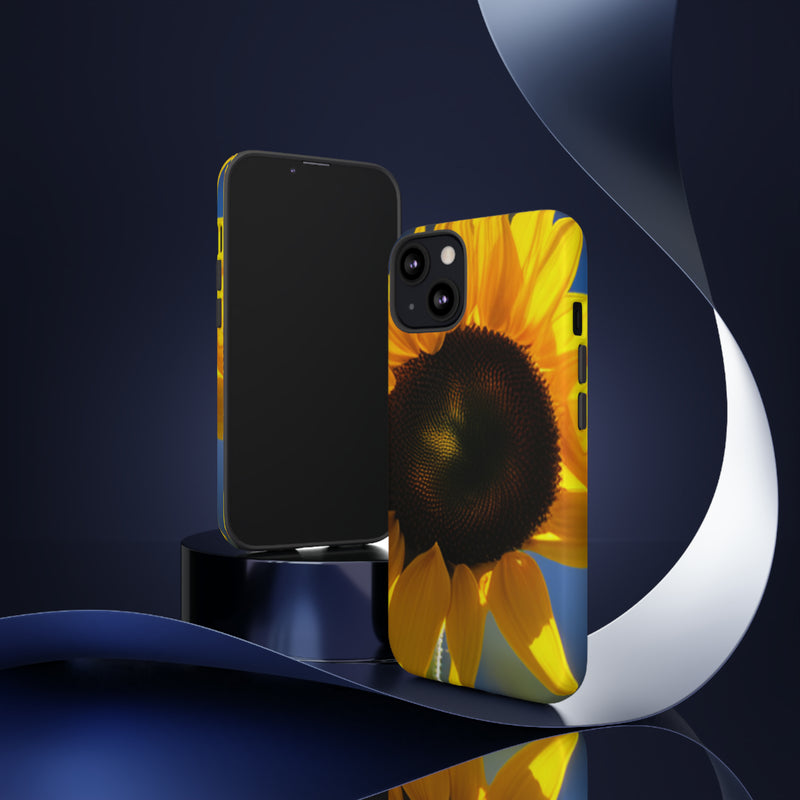 Sunflower Tough Cases  All iPhone 15, 14, 13, 12, 11, X, 8 , Google Pixel 7, 6, 5, Samsung Galaxy 23, 22, 21, 20, 10