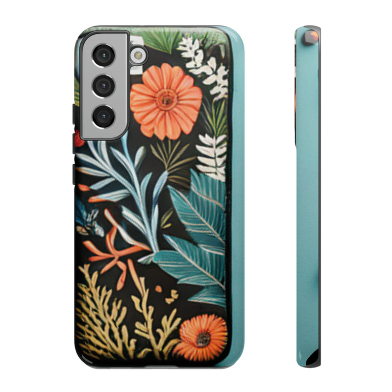 Wild Flowers Tough Cases All iPhone 15, 14, 13, 12, 11, X, 8 , Google Pixel 7, 6, 5, Samsung Galaxy 23, 22, 21, 20, 10