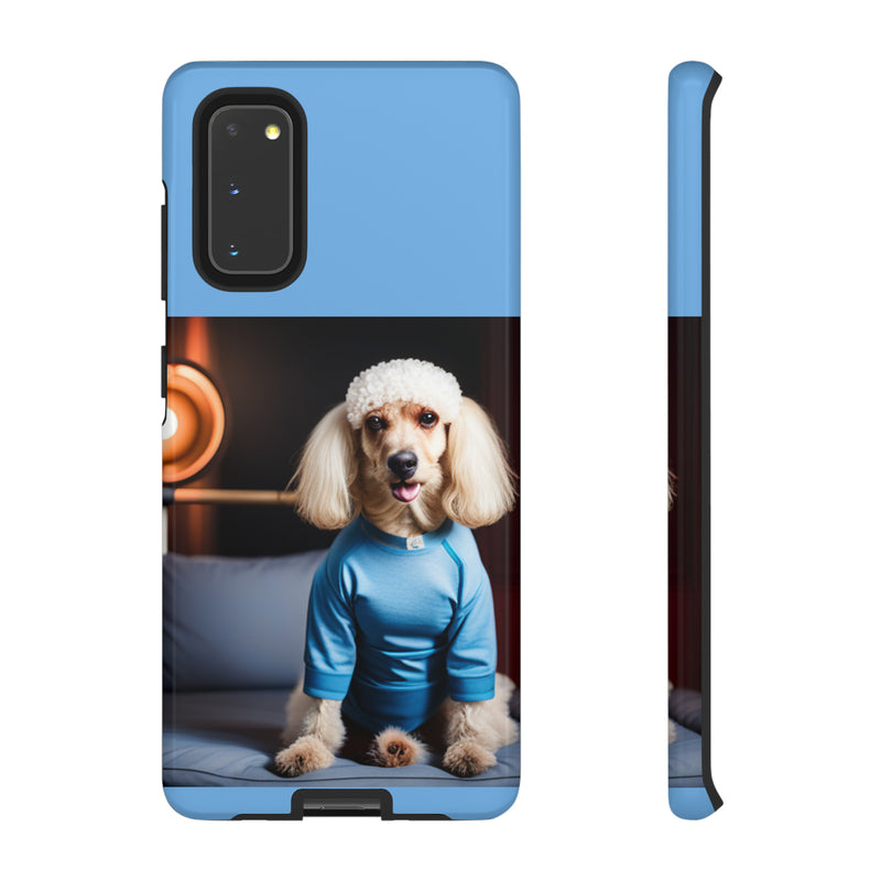 Blue Boy Poodle Tough Cases. All iPhone 15, 14, 13, 12, 11, X, 8 , Google Pixel 7, 6, 5, Samsung Galaxy 23, 22, 21, 20, 10