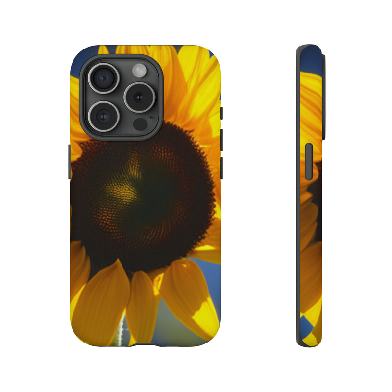 Sunflower Tough Cases  All iPhone 15, 14, 13, 12, 11, X, 8 , Google Pixel 7, 6, 5, Samsung Galaxy 23, 22, 21, 20, 10