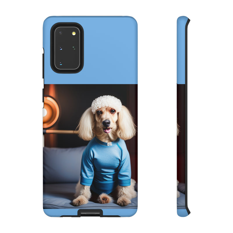 Blue Boy Poodle Tough Cases. All iPhone 15, 14, 13, 12, 11, X, 8 , Google Pixel 7, 6, 5, Samsung Galaxy 23, 22, 21, 20, 10