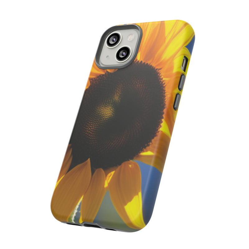 Sunflower Tough Cases  All iPhone 15, 14, 13, 12, 11, X, 8 , Google Pixel 7, 6, 5, Samsung Galaxy 23, 22, 21, 20, 10