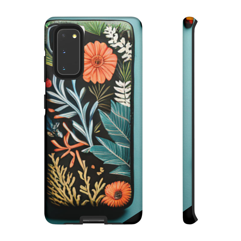 Wild Flowers Tough Cases All iPhone 15, 14, 13, 12, 11, X, 8 , Google Pixel 7, 6, 5, Samsung Galaxy 23, 22, 21, 20, 10